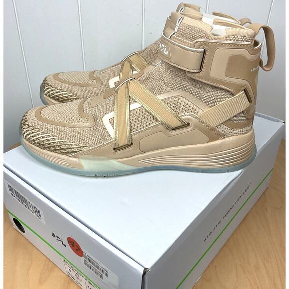 NIB APL Athletic Propulsion Labs Unisex Super Future Hi Tops in Champagne Size 9 main image 6